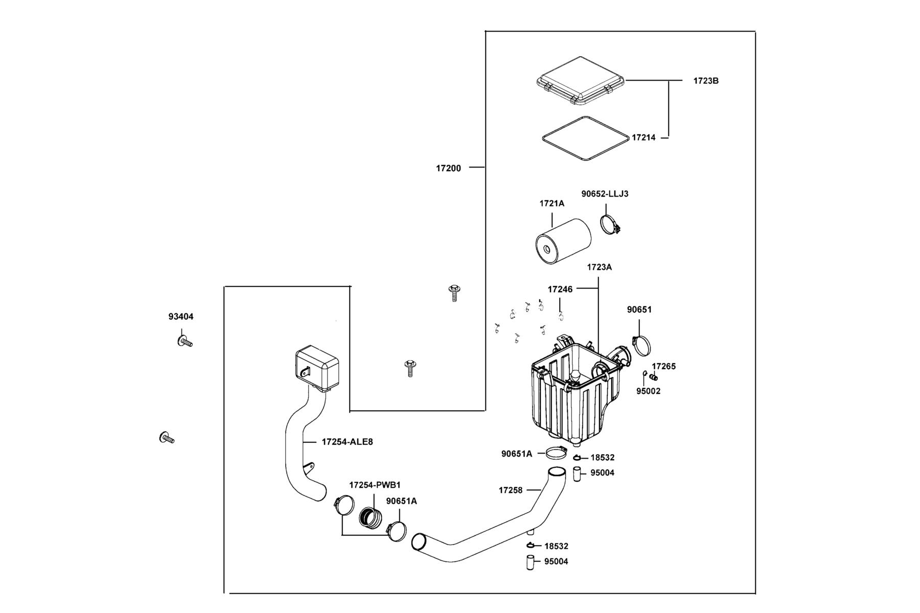 UXV 450i MY2024 Air/c Assy parts diagram