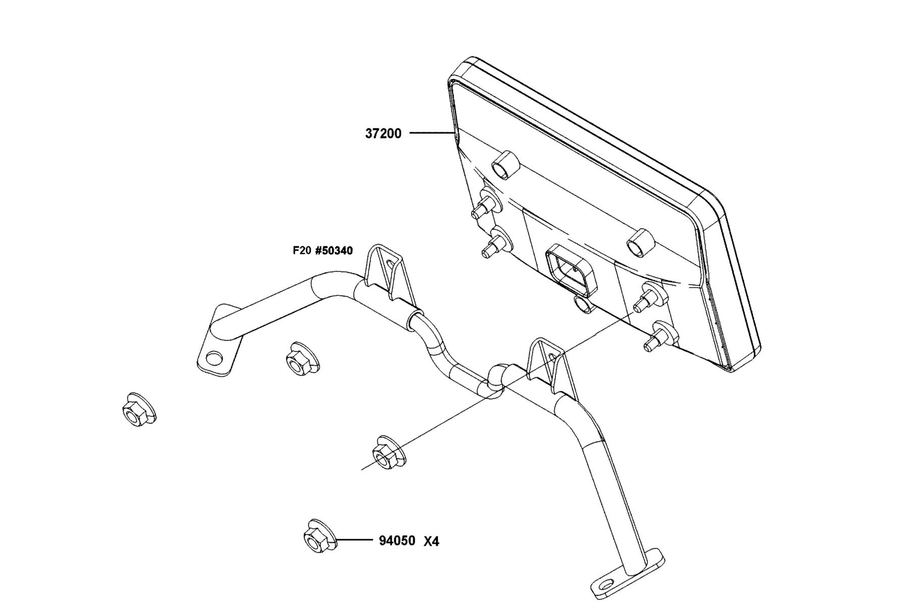 DOWNTOWN GT 350 Speed meter parts diagram