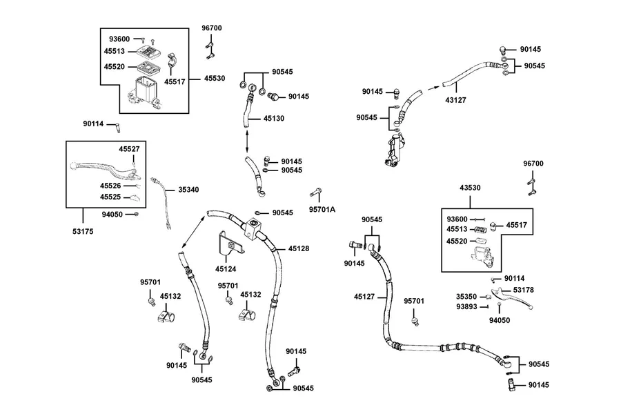 F04 Master Cylinder parts diagram