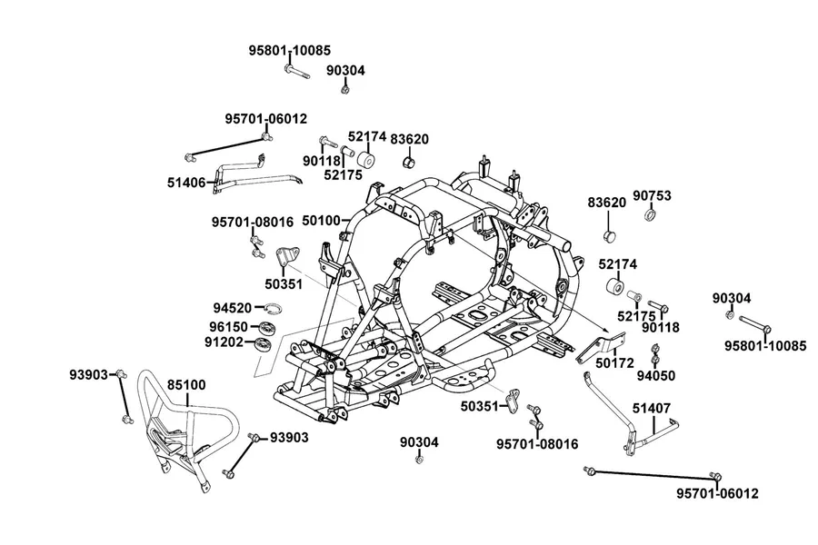 F21 Frame Body parts diagram
