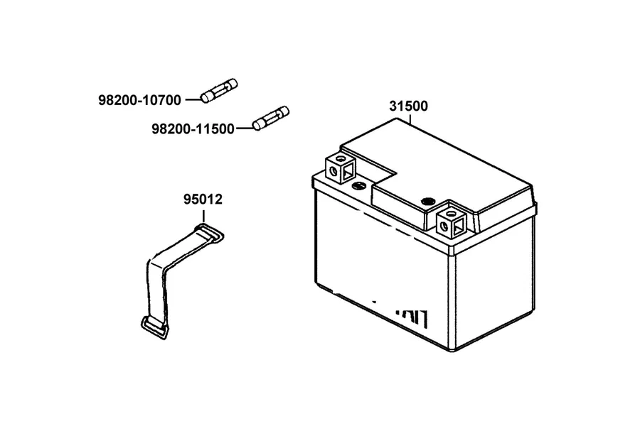 F11 Battery parts diagram