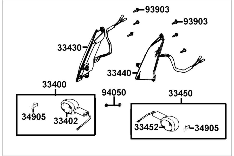 F17 Front Winker parts diagram