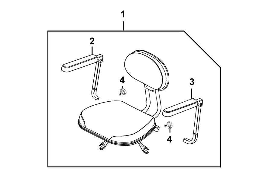F06 Seat parts diagram