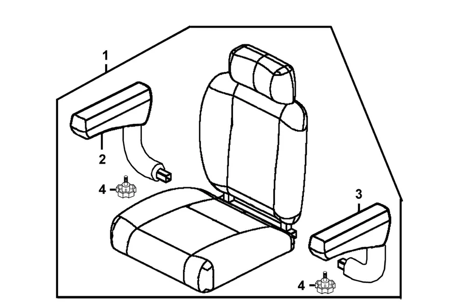 F06 Seat parts diagram