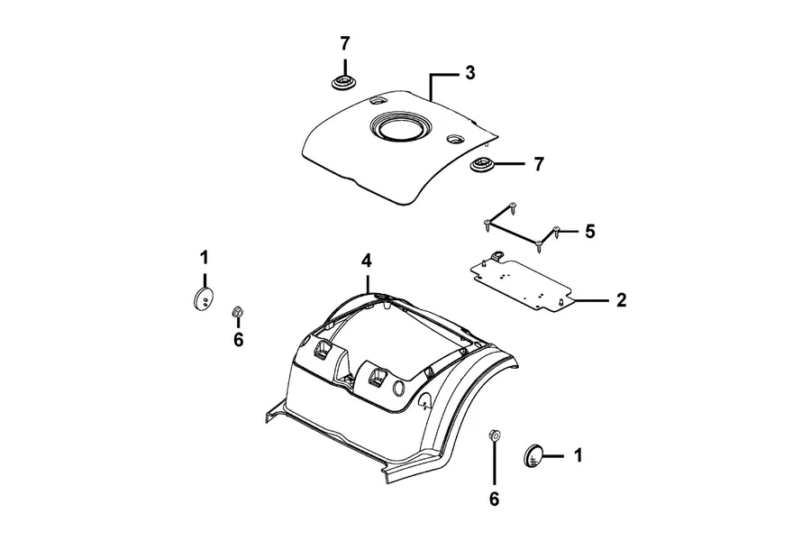 F07 Body Cover parts diagram