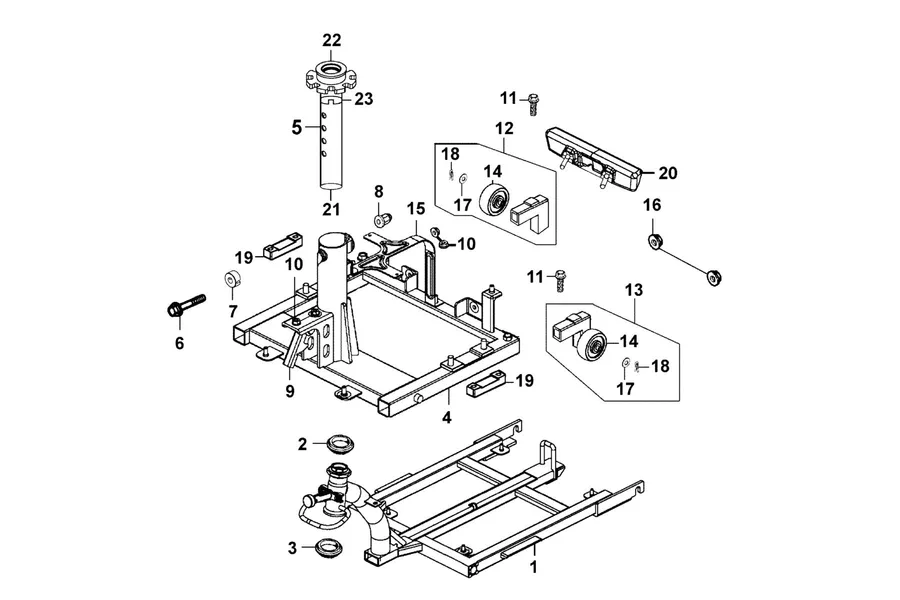 F10 Frame Body parts diagram