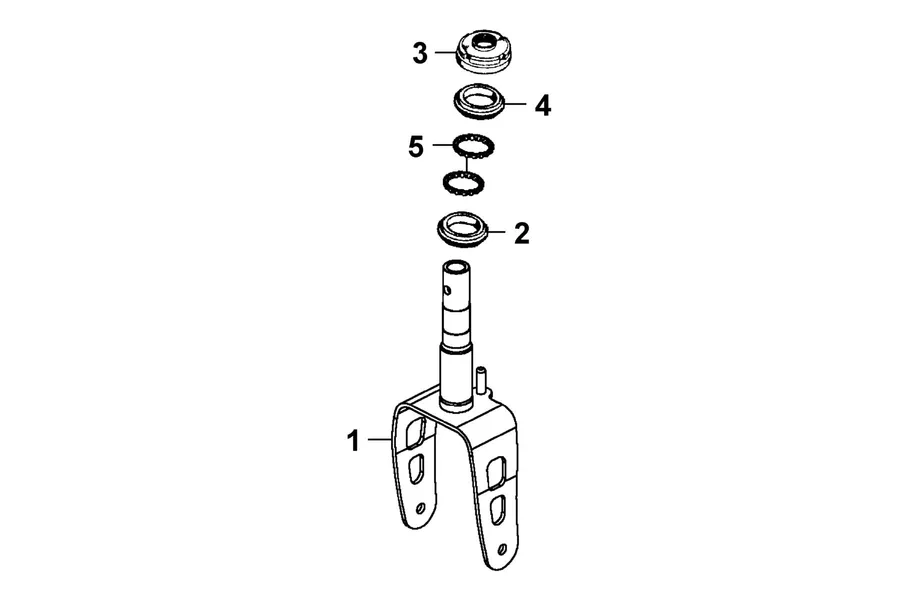 F03 Steering Stem parts diagram