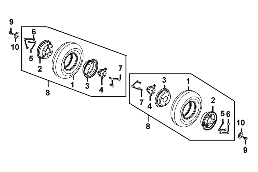 F05 Rear Wheel parts diagram