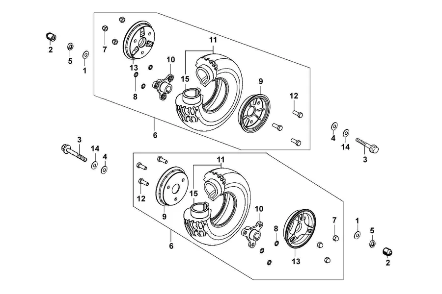 F05 Rear Wheel parts diagram