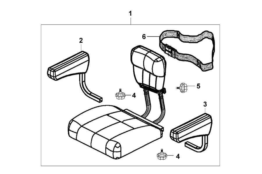 F06 Seat parts diagram