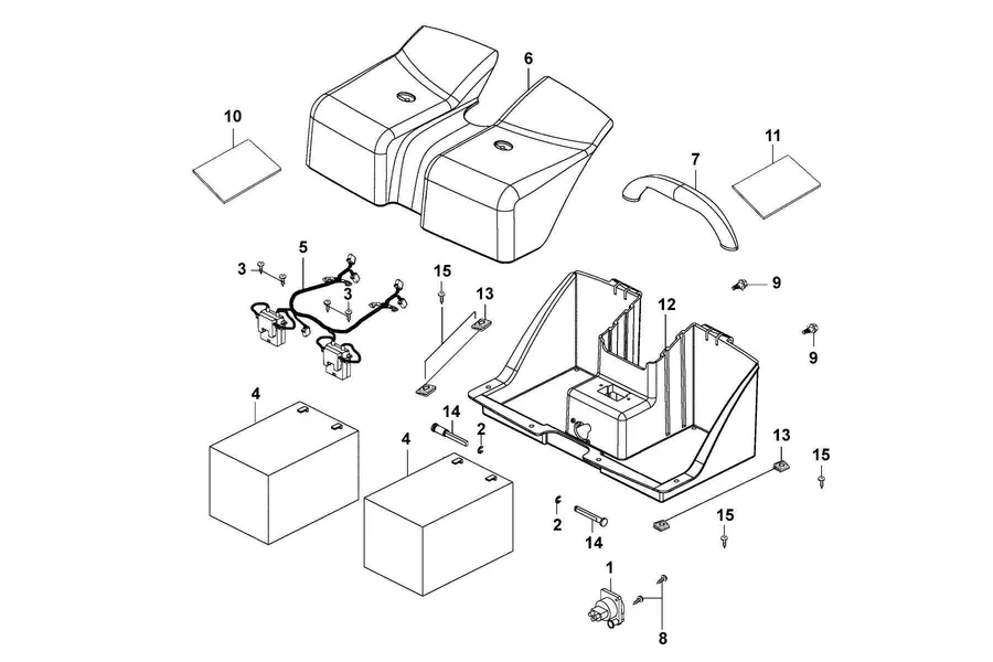 F07 Battery parts diagram