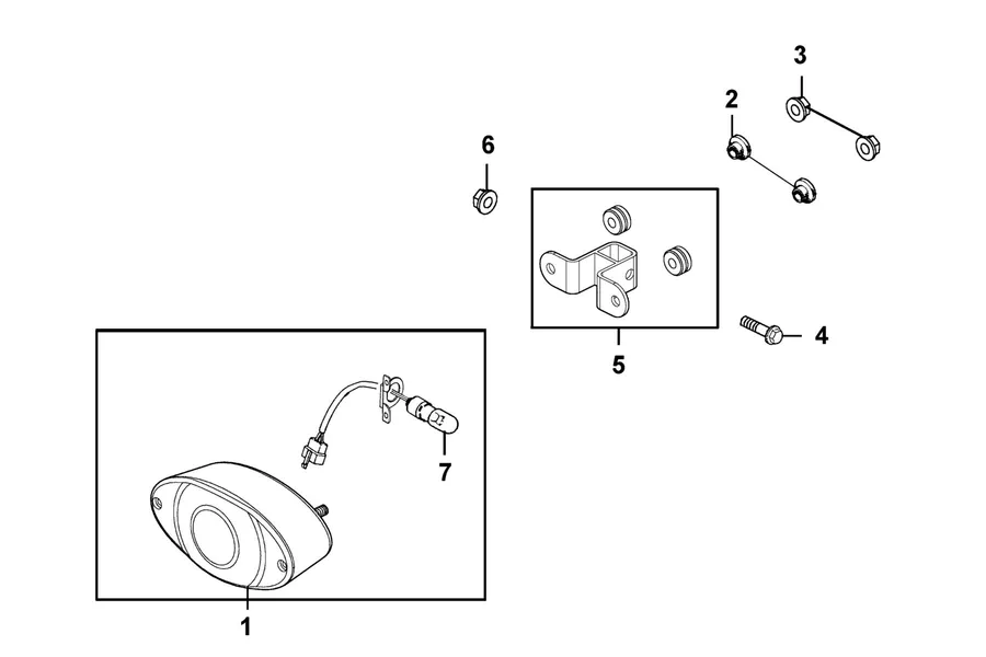 F11 Head Light parts diagram