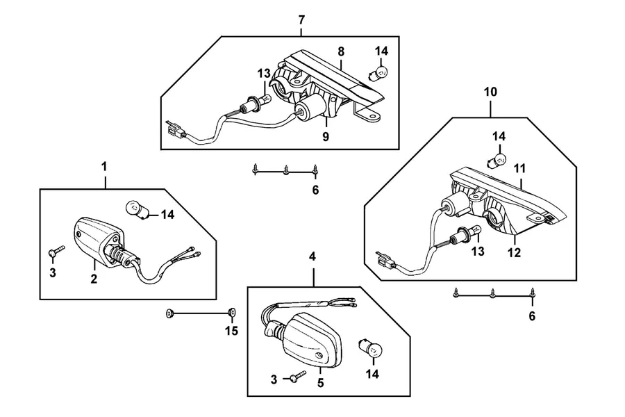 F08 Winker parts diagram