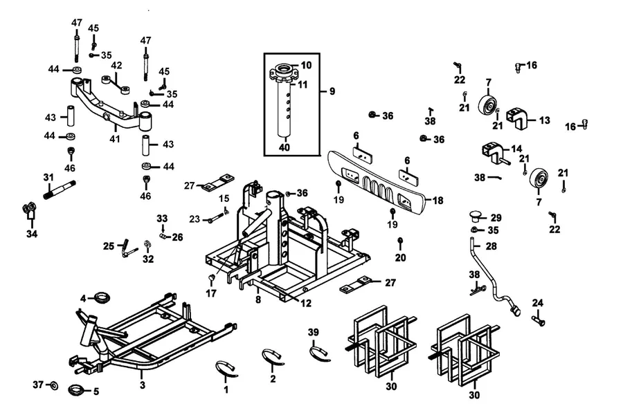 F10 Frame Body parts diagram