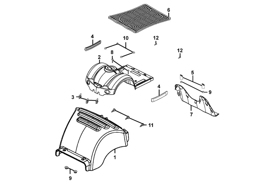 F02 Floor parts diagram