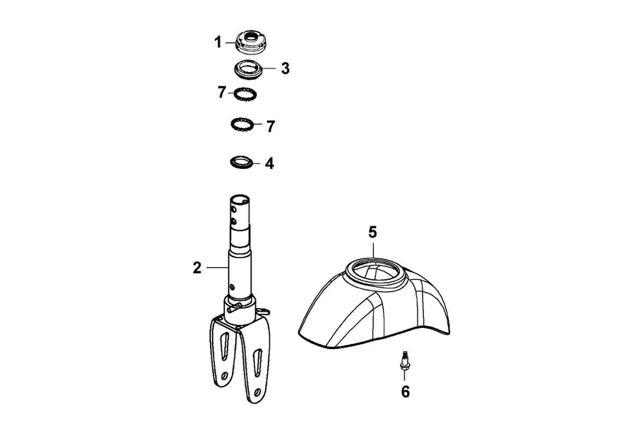 F03 Stem Steering parts diagram