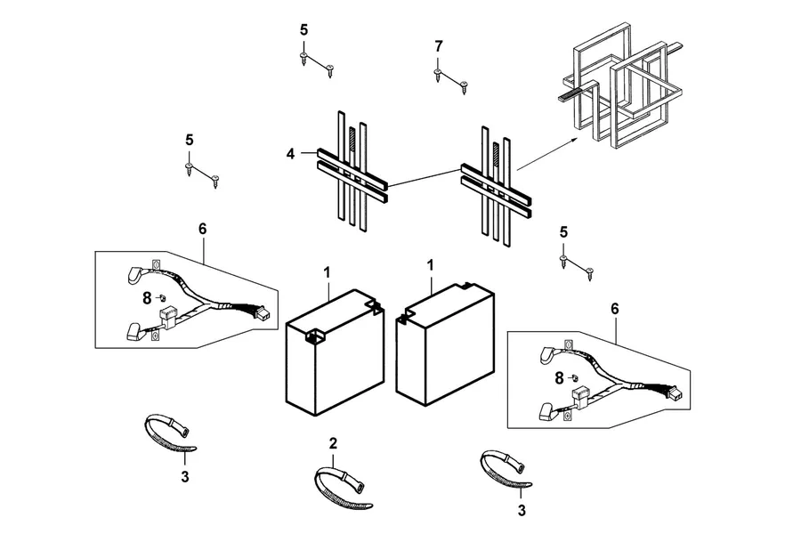 F07 Battery parts diagram