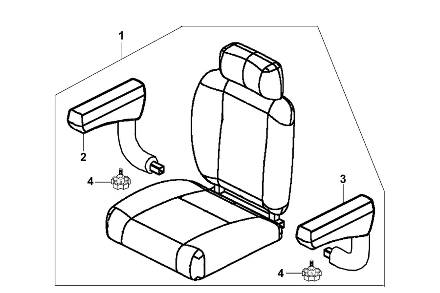 F06 Seat parts diagram