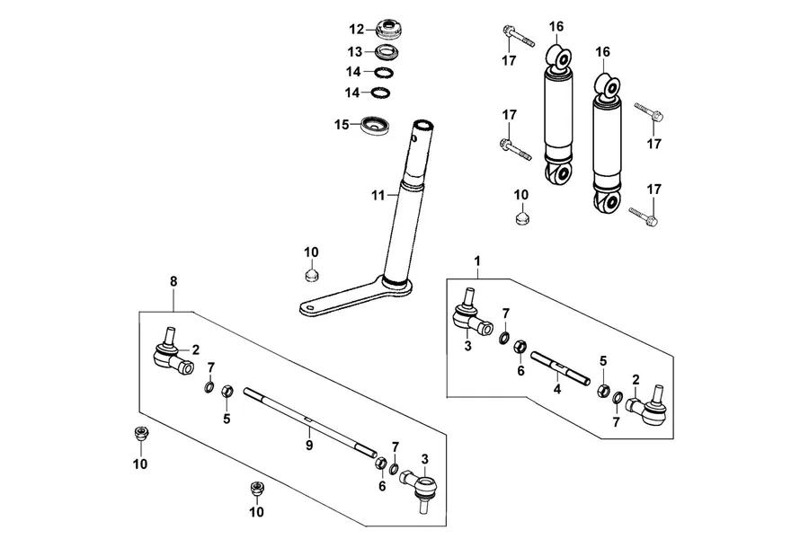 F03 Stem Steering parts diagram
