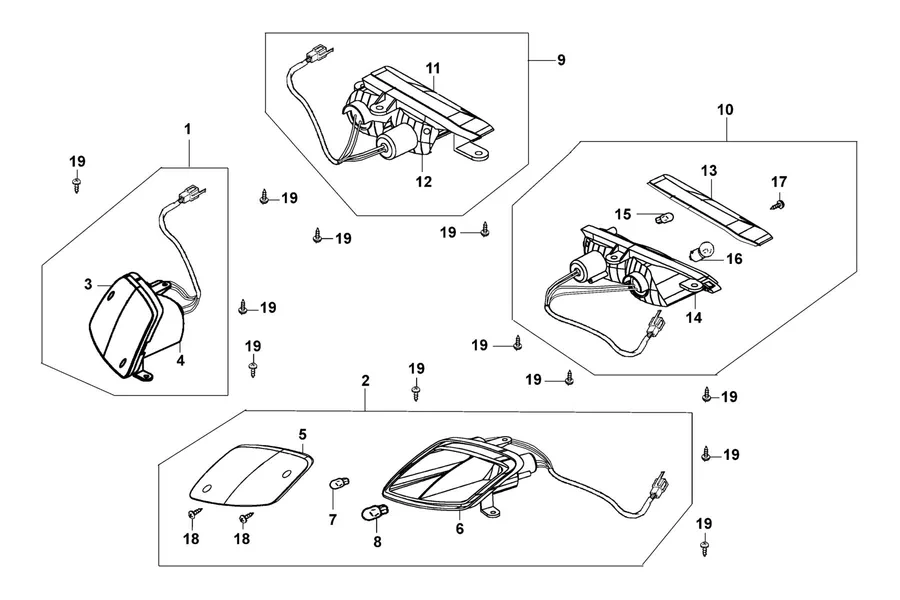 F09 Winker parts diagram