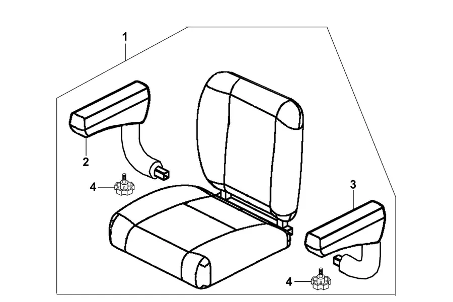 F06 Seat parts diagram