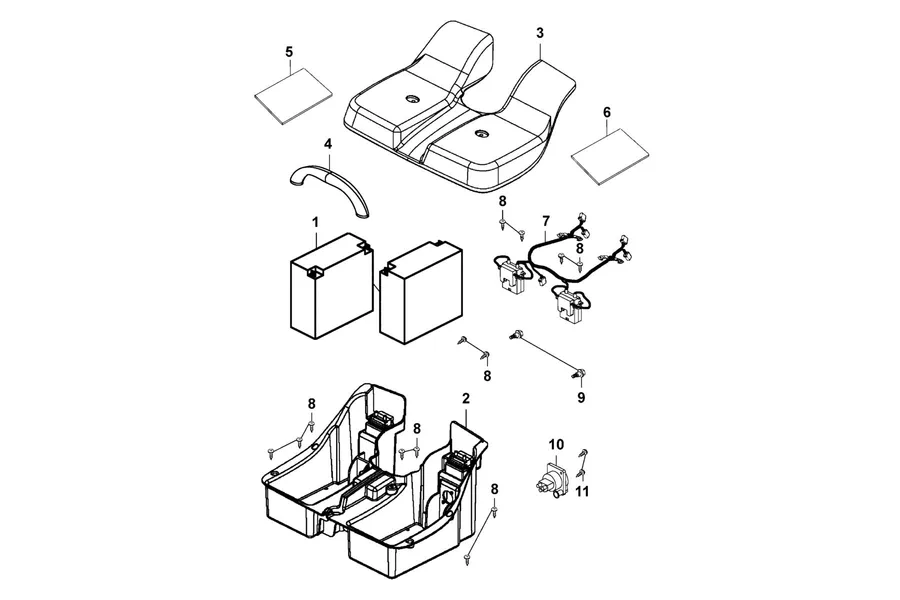 F07 Battery parts diagram