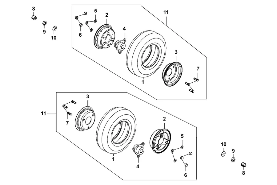 F05 Rear Wheel parts diagram