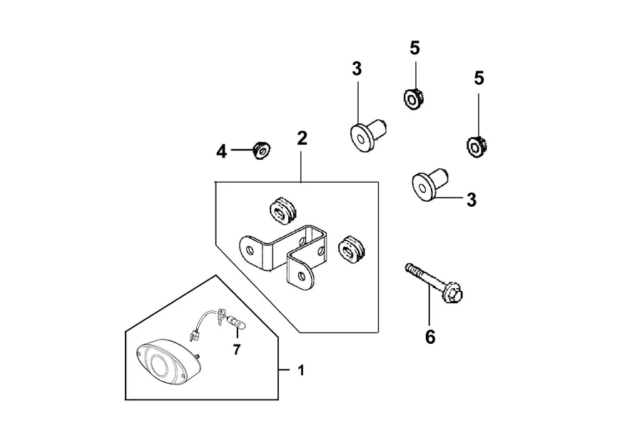 F12 Head Light parts diagram