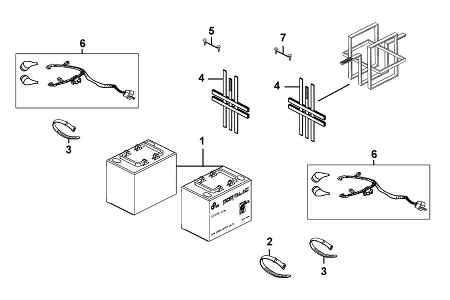 F07 Battery parts diagram