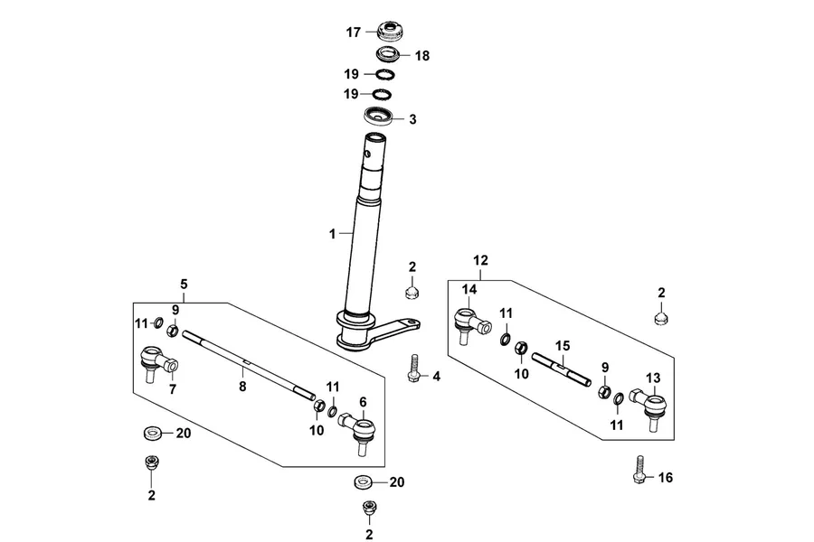 F03 Steering Stem parts diagram