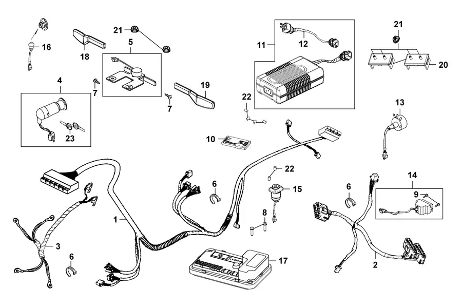 F09 Harness Wire parts diagram