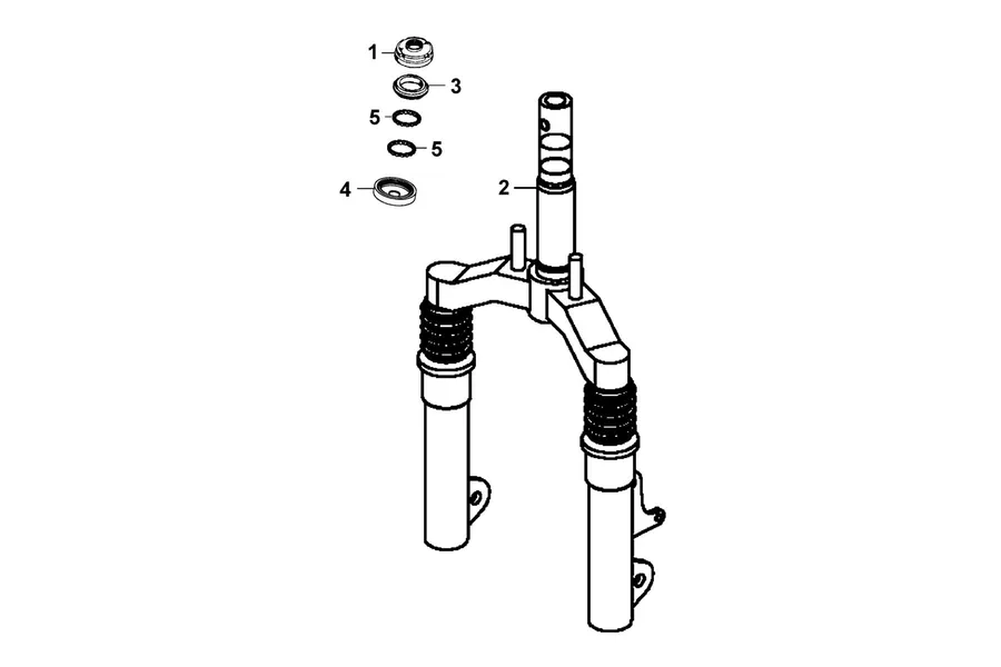 F03 Stem Steering parts diagram