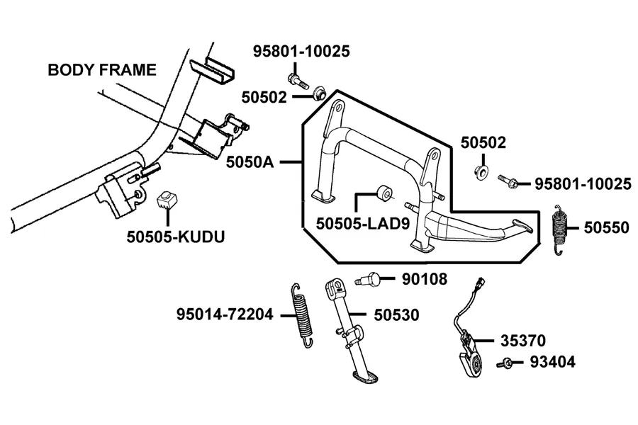 F15 Stand parts diagram
