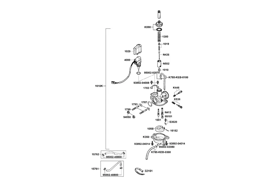 E11 Carburetor parts diagram