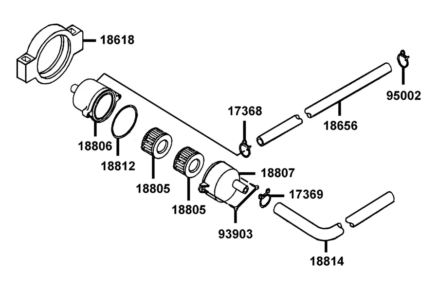 F22 Air Cleaner Two parts diagram