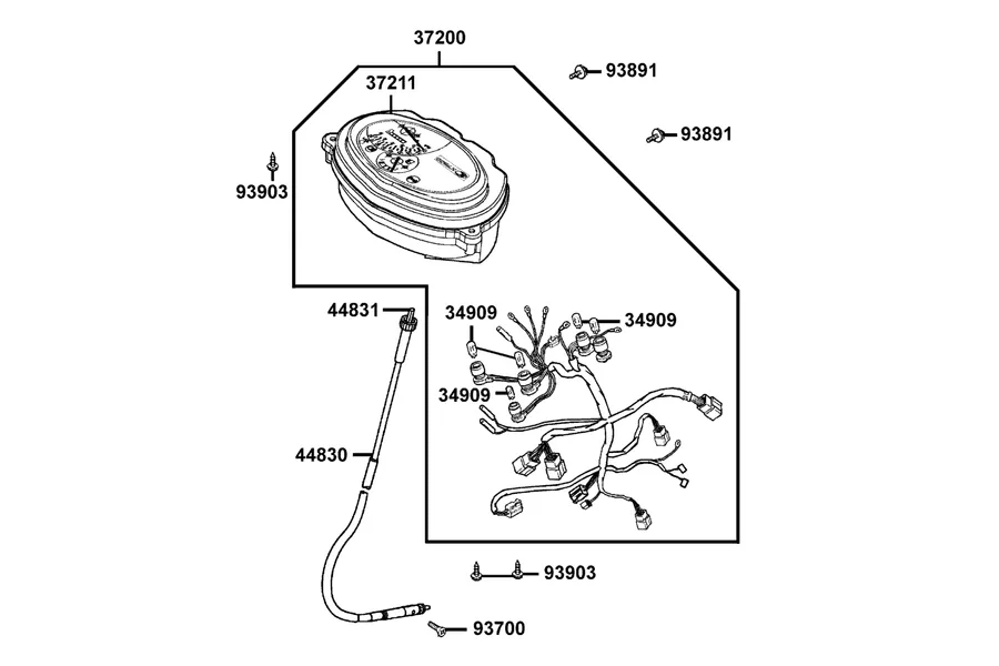 F02 Speedometer parts diagram