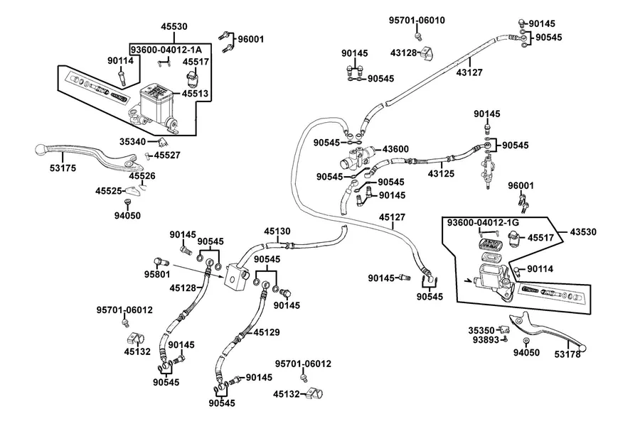 F04 Master Cylinder parts diagram
