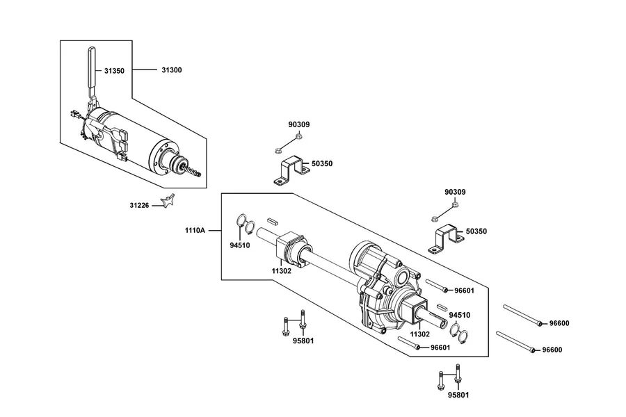 E01 Motor Assy parts diagram