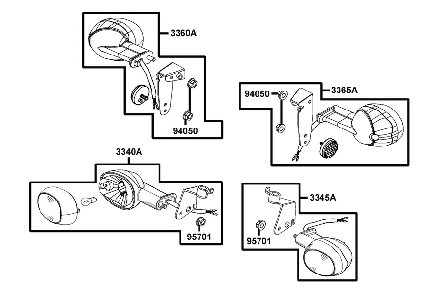 F17 Front Winker parts diagram
