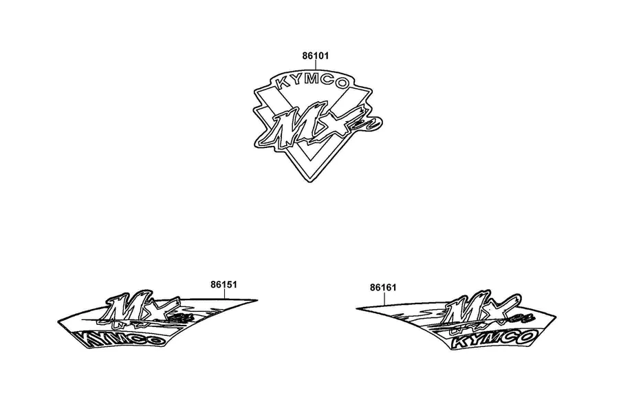 F21 Emblem and Stripe parts diagram