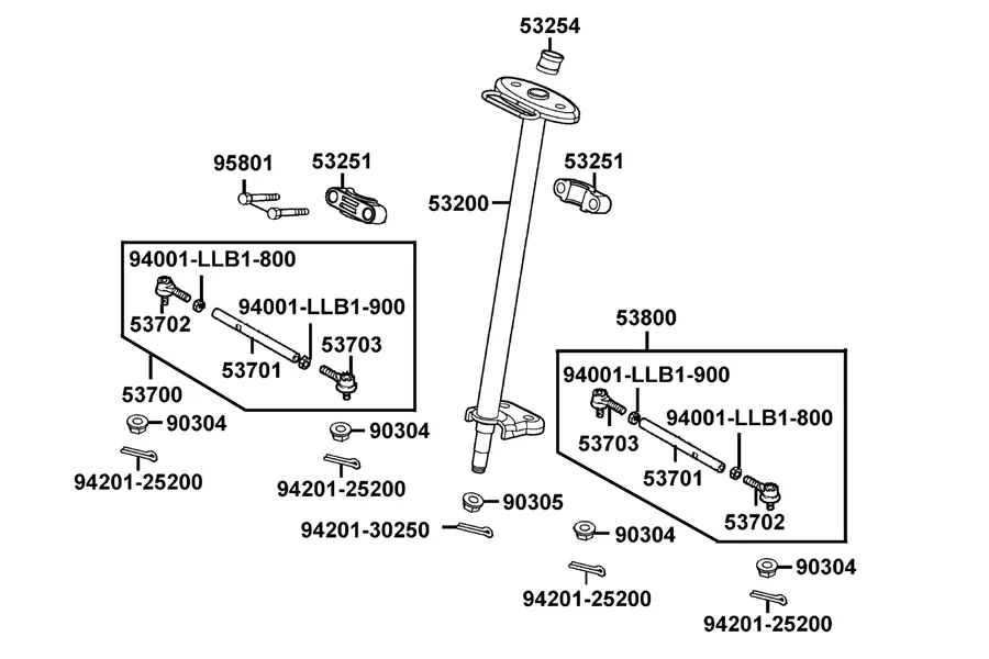 F04 Stem Steering parts diagram