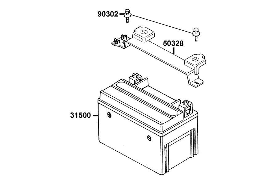 F09 Battery parts diagram