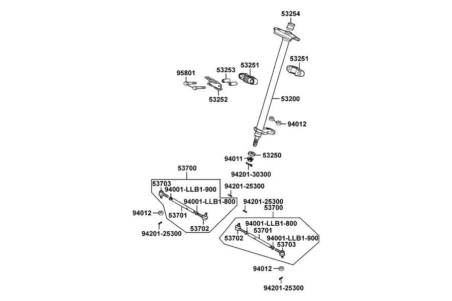 F06 Stem Steering parts diagram
