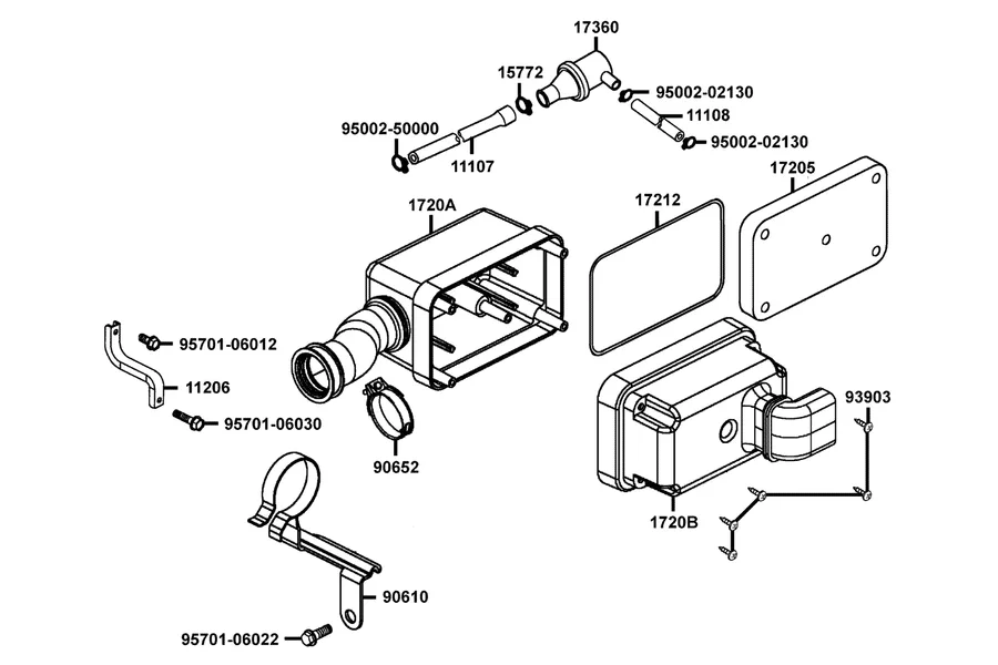 F11 Air Cleaner parts diagram