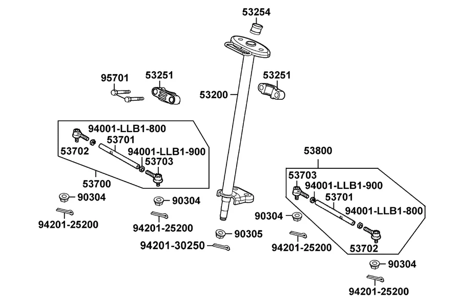 F04 Stem Steering parts diagram