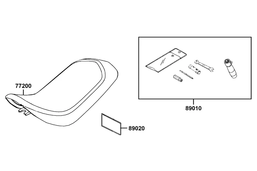 F07 Seat parts diagram