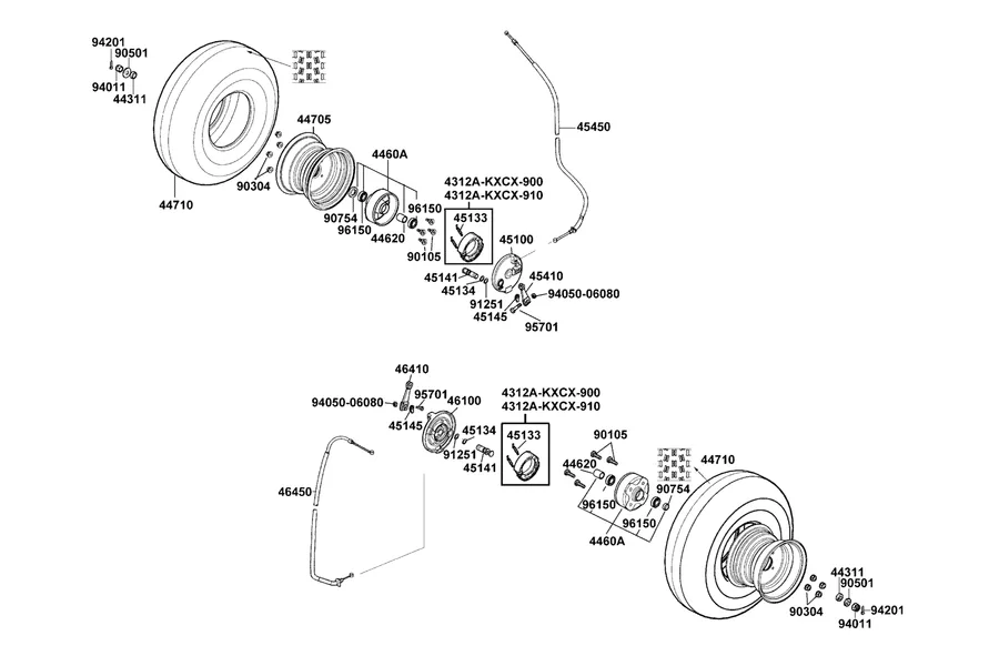 F07 Front Wheel parts diagram