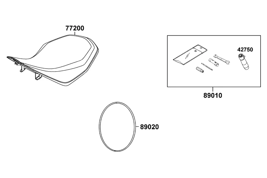 F09 Seat parts diagram