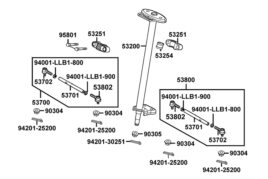 F04 Stem Steering parts diagram