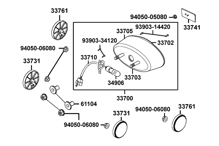 F16 Rear Light parts diagram